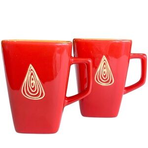 DISARONNO Mugs Square Ceramic Red 13oz